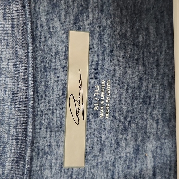 Greg Norman Shirt Mens Pullover Fishing Shark XL Blue Quarter Zip - Picture 3 of 8